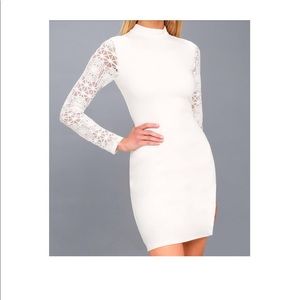White Lace Lulu’s Bodycon Dress